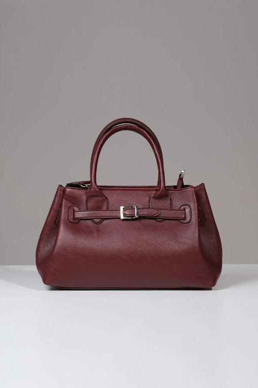 Classic Burgundy Cherry Red Handbag