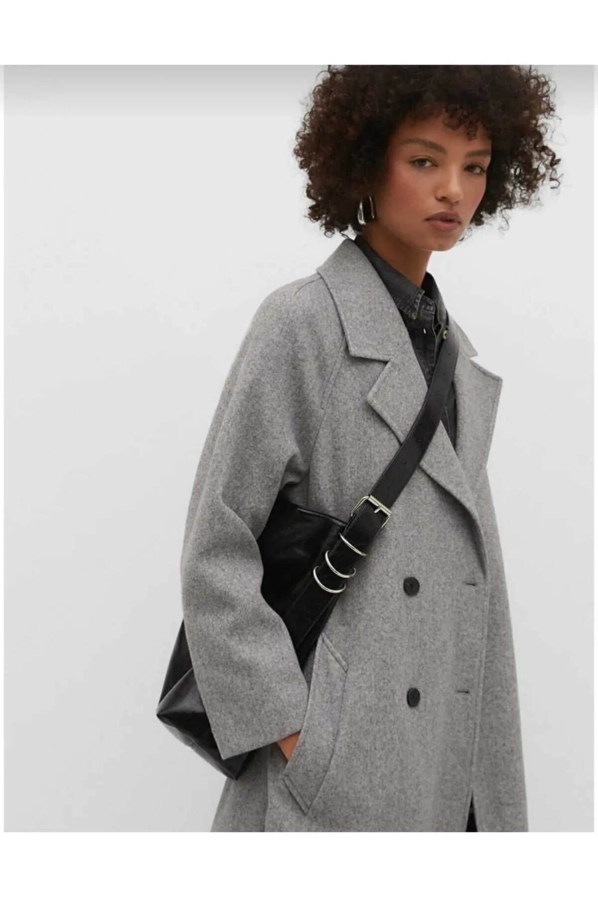 Large Red Cross Body Bucket Bag