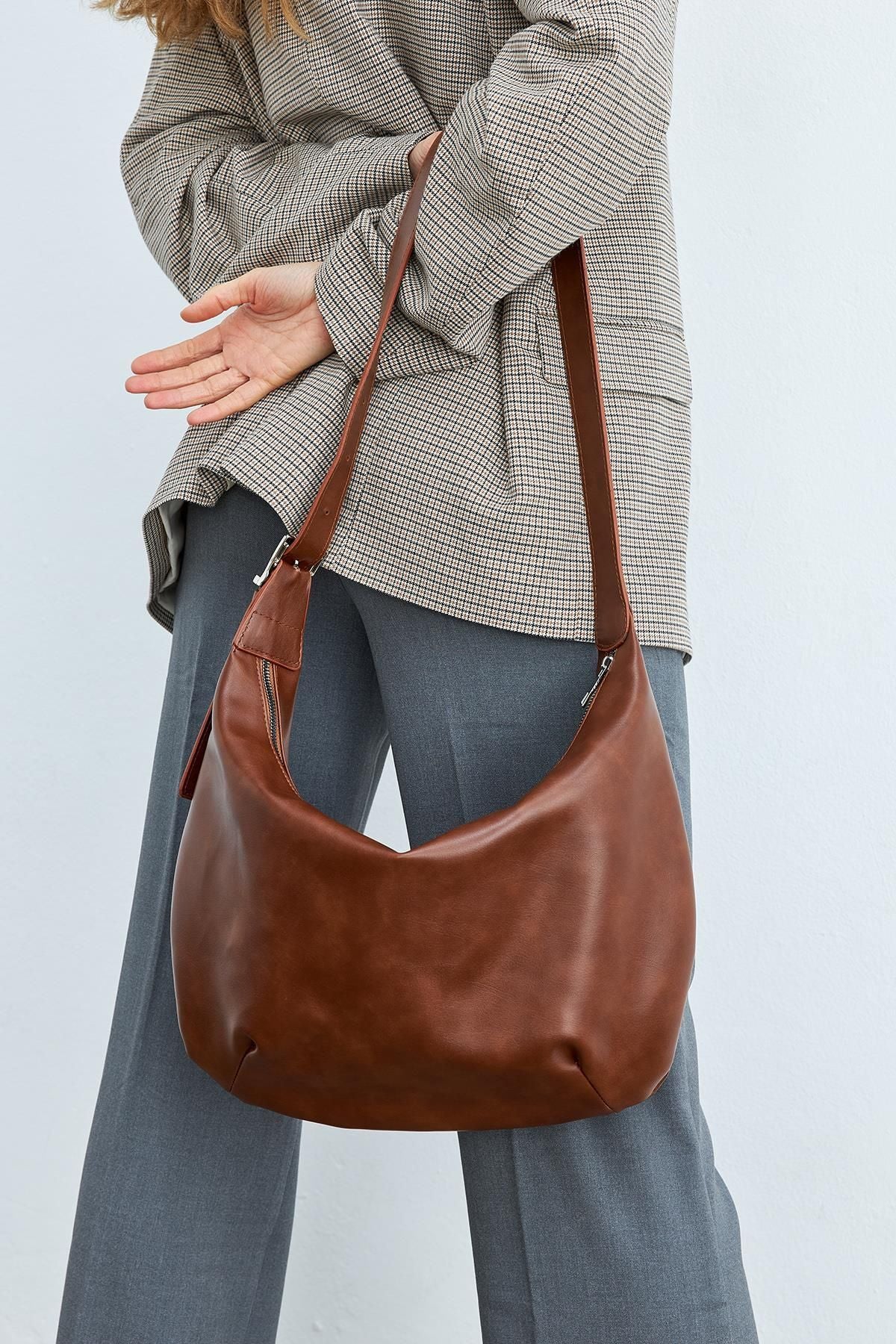 Large Red Cross Body Bag with Thick Strap