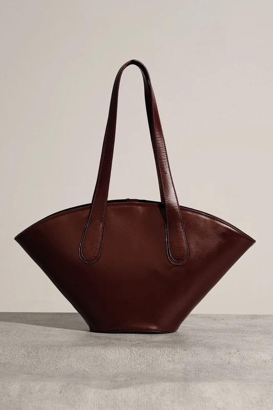 Burgundy Vintage Shopper Bag