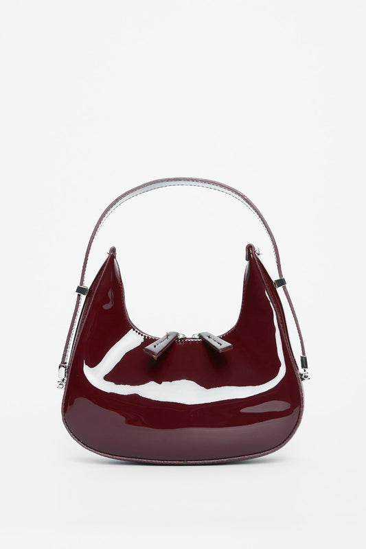 Patent Cherry Red Shoulder Bag