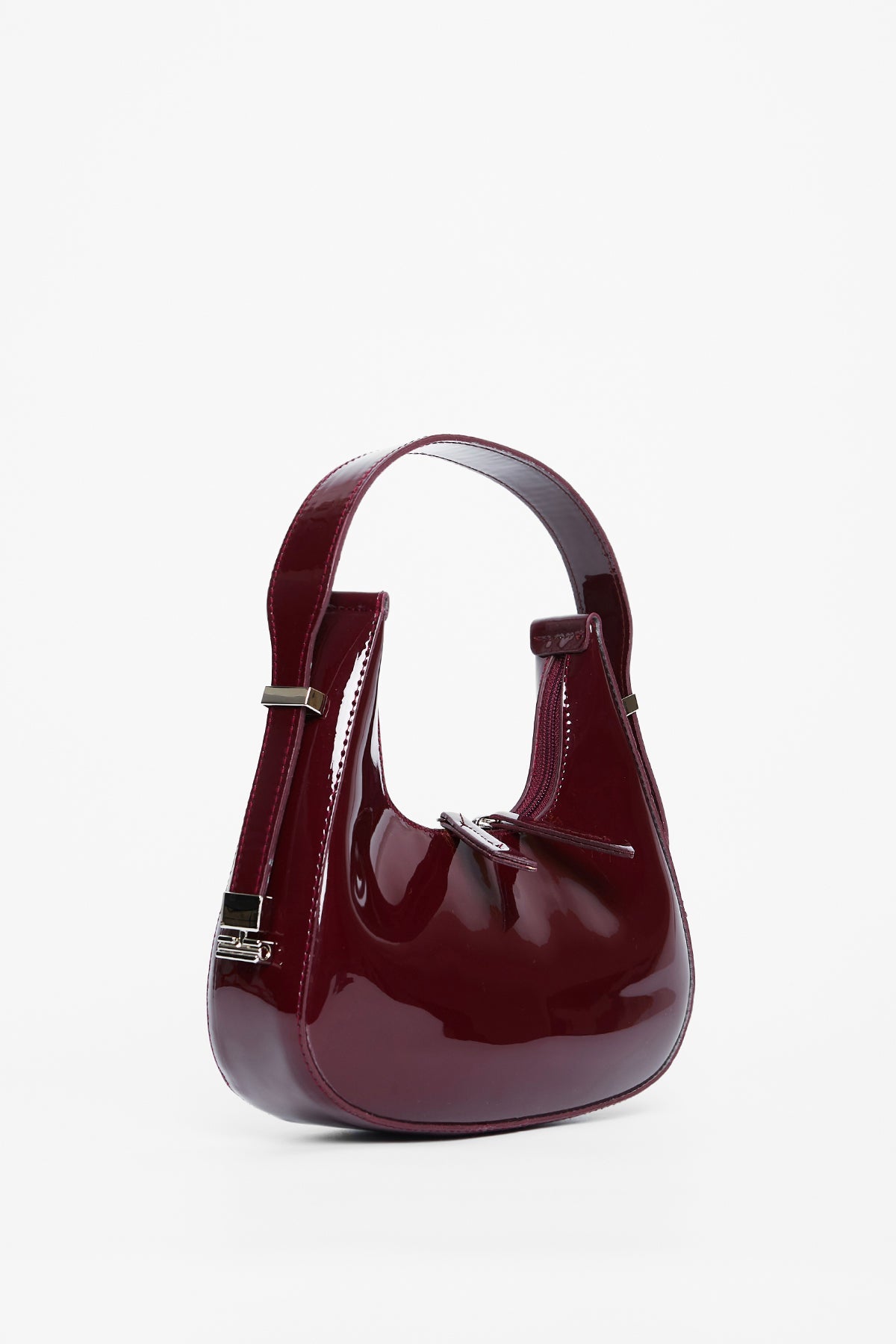 Patent Cherry Red Shoulder Bag