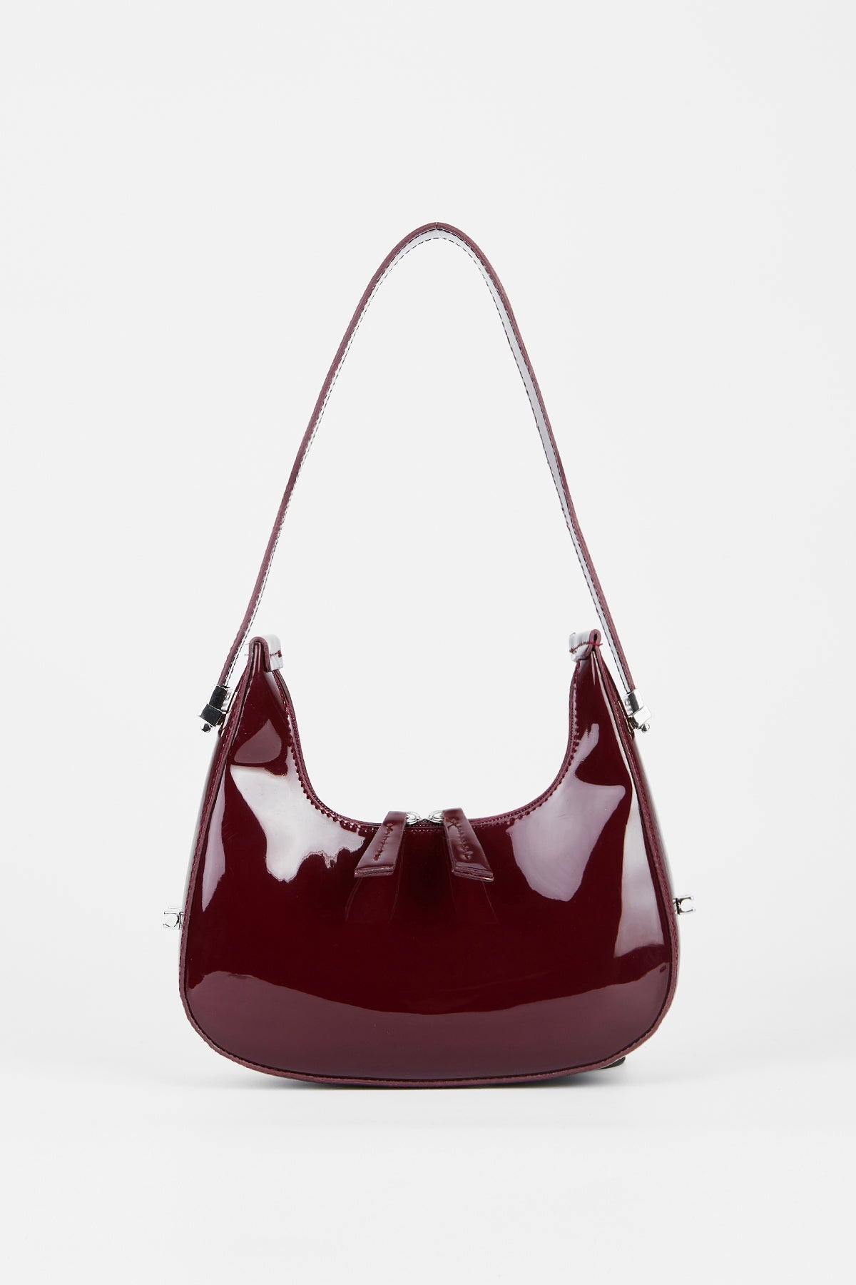 Patent Cherry Red Shoulder Bag