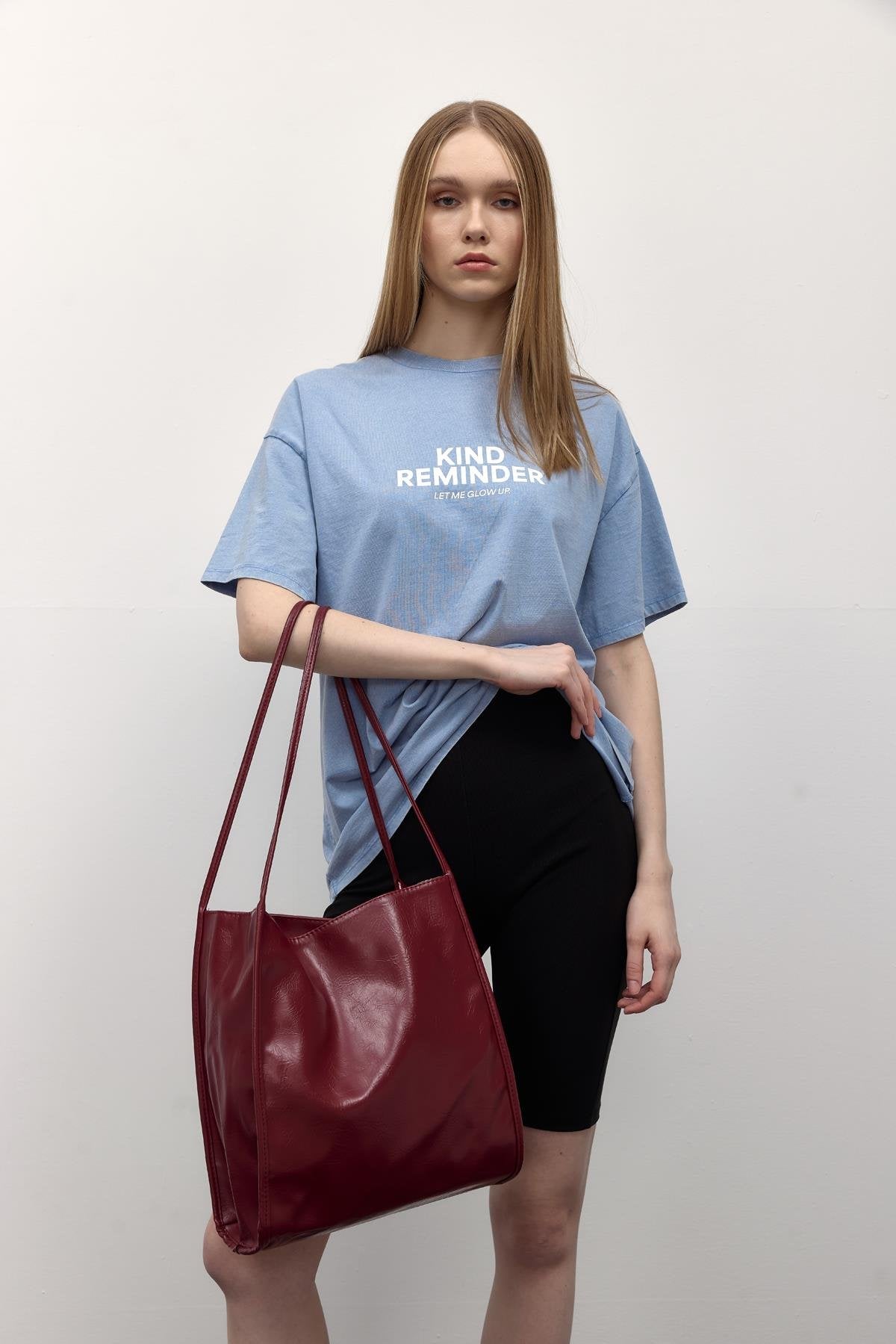 Burgundy Vintage Tote Bag