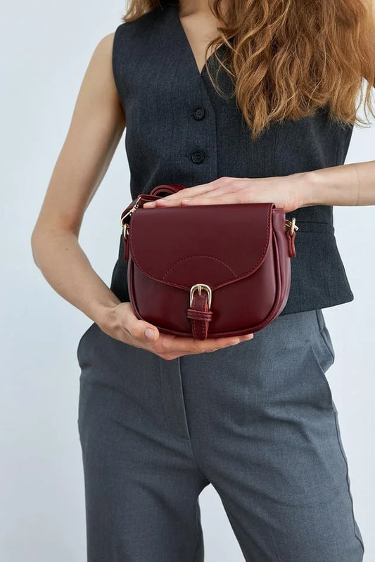 Crossbody Claret Red Shoulder Bag