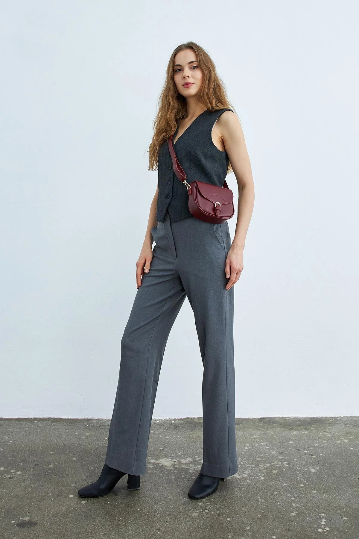 Crossbody Claret Red Shoulder Bag