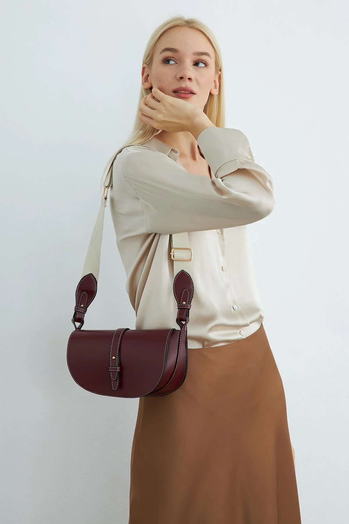 Burgundy Crossbody Bags for Women