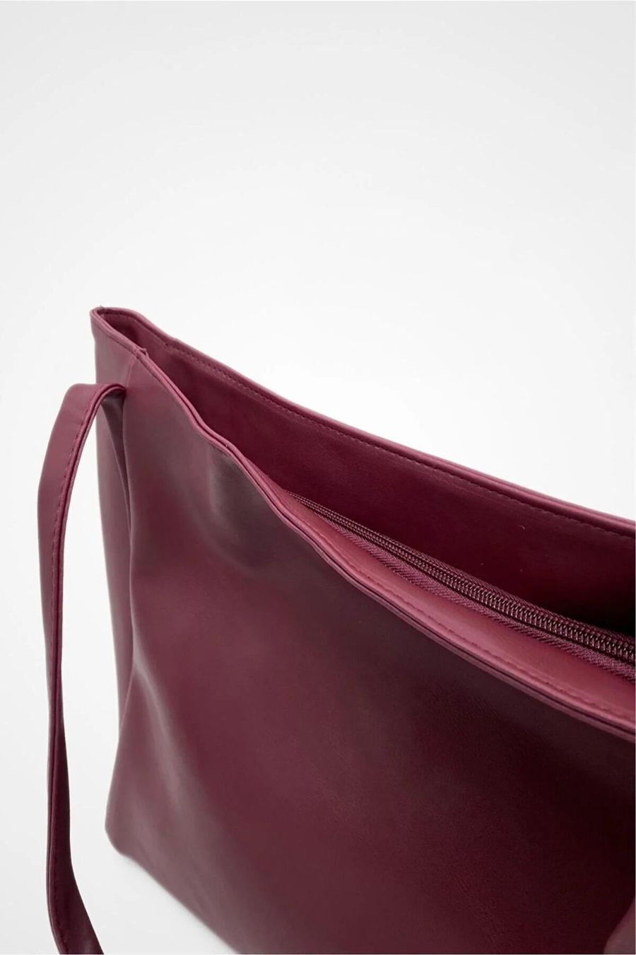 Burgundy Tote Bag for Laptop and Books