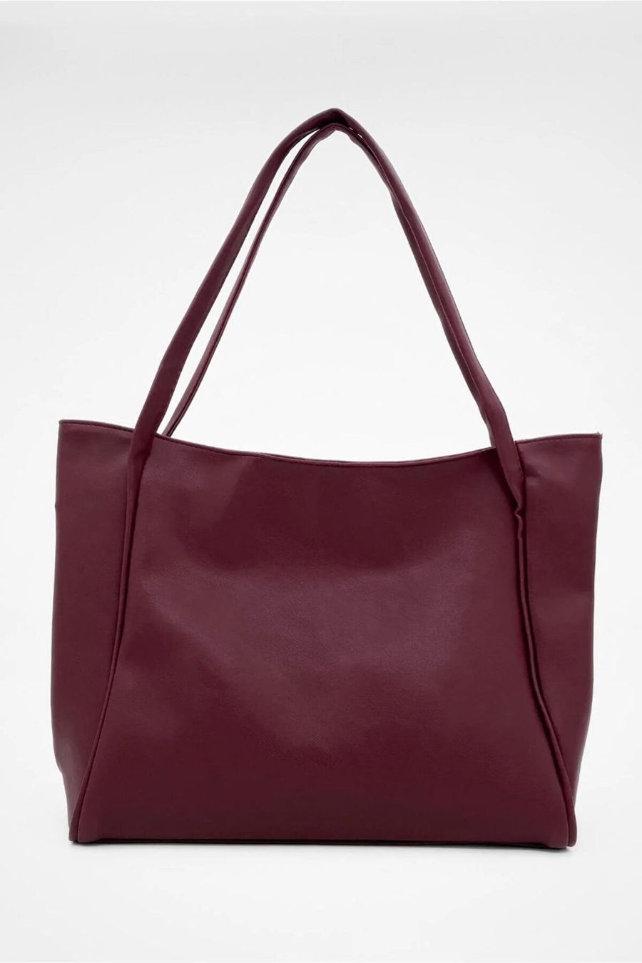 Burgundy Tote Bag for Laptop and Books